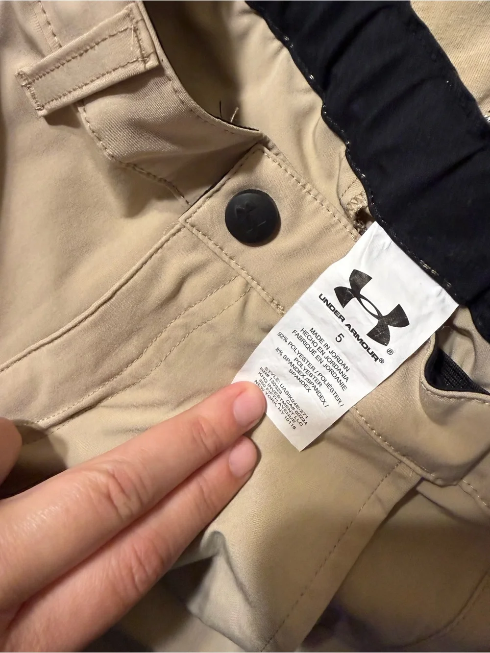 Under Armour Khaki Boys' Athletic Shorts